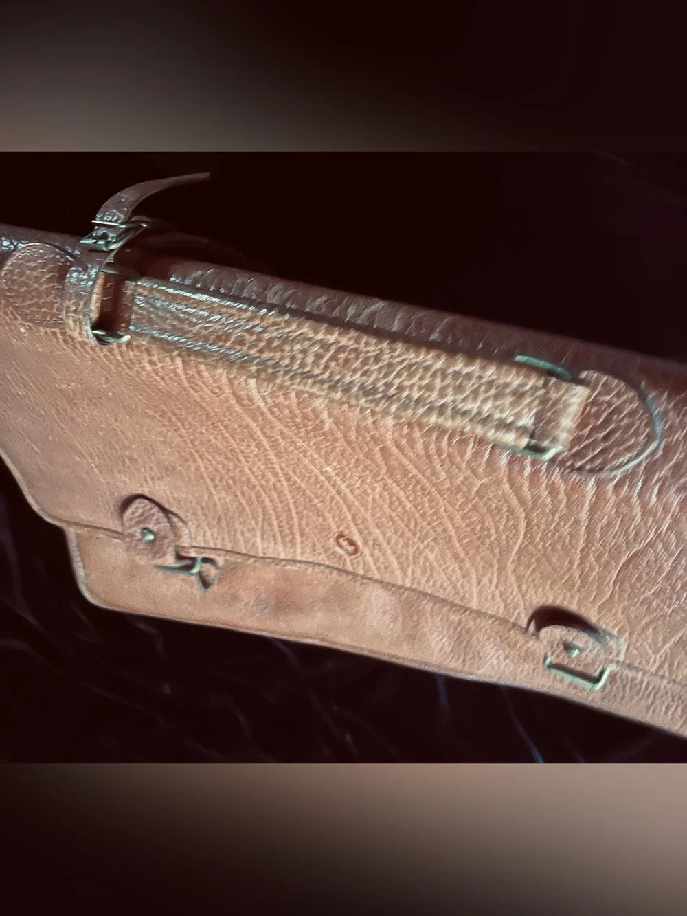 Polo Ralph Lauren Vintage Textured Leather Briefcase